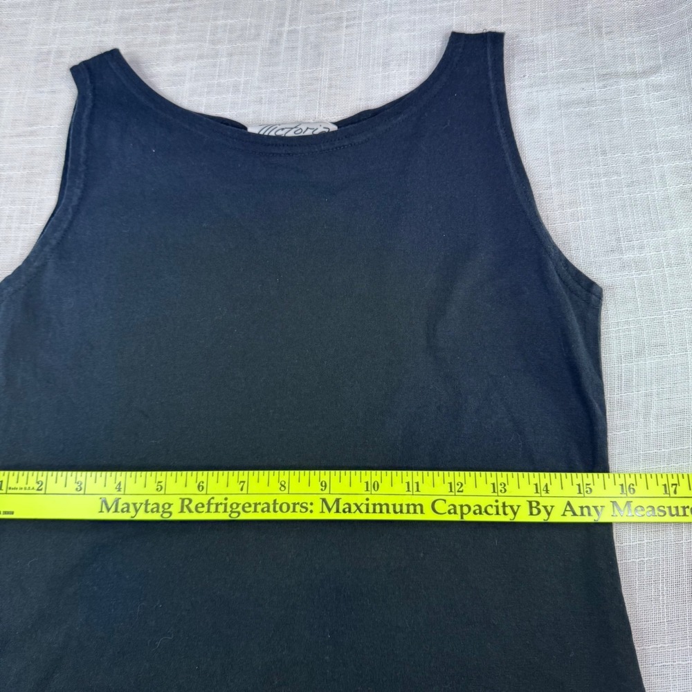 90s Victoria S Hand Paint Floral Shift Mini Dress Black USA Made Artsy Cottage - Picture 12 of 13